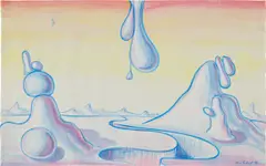 Untitled by Kenny Scharf, 1998, acrylic on paper, offered Mar 2024
