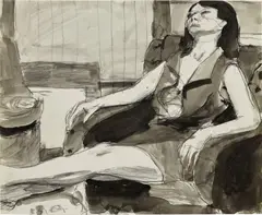 Untitled by Richard Diebenkorn, 1960-66, ink and charcoal on paper, sold Mar 2024