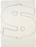 Andy Warhol, Dollar Sign, 1981, graphite on paper