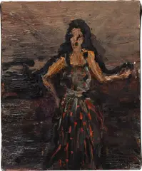 The Scream by George Condo, 1985, oil on canvas, sold Mar 2024