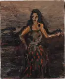 George Condo, The Scream, 1985, oil on canvas