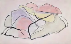 Cleve Gray, Zen Gardens #22B, 1982, acrylic on canvas