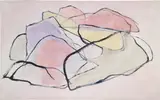 Cleve Gray, Zen Gardens #22B, 1982, acrylic on canvas