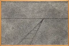 Road by Richard Artschwager, 1969, acrylic on Celotex, in artist’s frame, sold Mar 2024