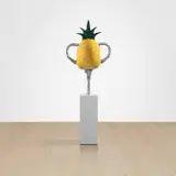 Adam Parker Smith, Pine (gold), 2018, resin, fiberglass, urethane, steel and wood plinth
