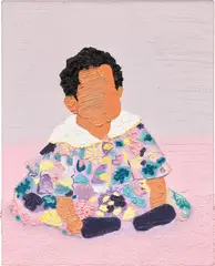 Shaina McCoy, Baby Self Portrait I, 2017, oil on canvas