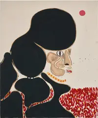 Untitled by Susumu Kamijo, 2021, Flashe on canvas, sold Mar 2024
