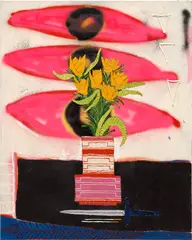 Untitled by Jordy Kerwick, 2020, acrylic and oil on canvas, sold Mar 2024