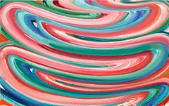 Karin Davie, Untitled (Curves) #7, 2000, oil on linen