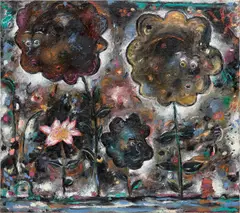 Ellen Gronemeyer, Ich häng an dir, 2017, oil on canvas