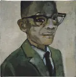 Noah Davis, Untitled (Boy with Glasses), 2010, oil on canvas