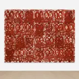 Rashid Johnson, Anxious Red Painting September 24th, 2020, oil on linen