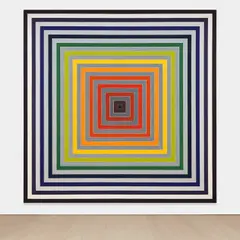 Frank Stella, Lettre sur les sourds et muets II, 1974, synthetic polymer paint on canvas