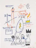 Untitled (Grain Alcohol) by Jean-Michel Basquiat, 1983, oilstick on paper, sold May 2024