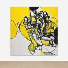 George Condo, Focusing on Space, 2016, oil and pigment stick on canvas