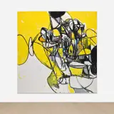 George Condo, Focusing on Space, 2016, oil and pigment stick on canvas