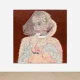 Maria Berrio, The Lovers 2, 2015, watercolor, Swarovski rhinestones and Japanese rice paper collage on canvas