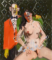 George Condo, Rodrigo and His Mistress, 2007, oil on canvas