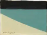 Milton Avery, Dark Sea, Dark Sky, 1959, oil on canvasboard