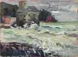 Wassily Kandinsky, Rapallo-Stürmischer Tag, 1906, oil on canvasboard