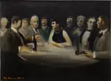 Guy Pène du Bois, Conversation - Paris Cafe (Yvonne Pène du Bois)