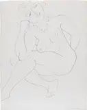 Henri Matisse, Nu assis ou femme au collier, 1937, ink on paper