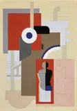 Willi Baumeister, Maschine und Mensch, 1926, tempera and pencil on paper