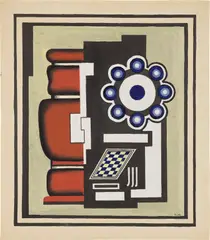 Fernand Léger, Composition à l'échequier, 1926, gouache, ink and pencil on paper