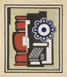 Fernand Léger, Composition à l'échequier, 1926, gouache, ink and pencil on paper
