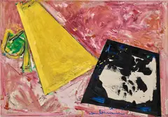 Hans Hofmann, Magenta, Yellow and Black, 1950, oil on canvas mounted to panel