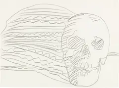 Andy Warhol, Skull, 1978, graphite on paper
