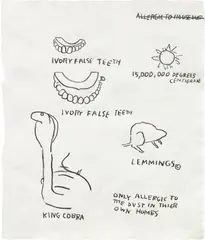 Untitled by Jean-Michel Basquiat, 1987, oilstick on paper, sold May 2024