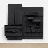 Louise Nevelson, Untitled, 1976–1978, painted wood, in two parts
