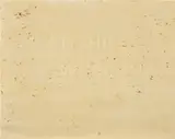 Ed Ruscha, We're This and We're That Aren't We?, 1977, lettuce stain on paper