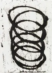 Untitled #21 by Richard Serra, 2011, paintstick on handmade paper, offered May 2024