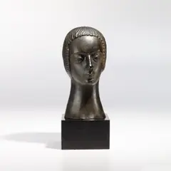 Moissey Kogan, Mädchenkopf I (Head of a Girl I), 1925, bronze