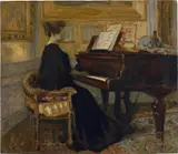 Édouard Vuillard, Mme Arthur Fontaine au piano