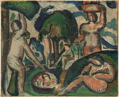 André Derain, Nus dans un paysage, 1908–1909, oil on canvas