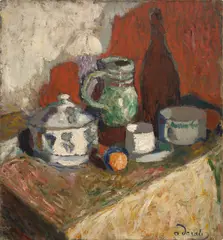 André Derain, Nature morte avec bouteille, 1900, oil on canvas