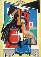 Jean Metzinger, Femme au perroquet (La fenêtre), 1927, oil on canvas