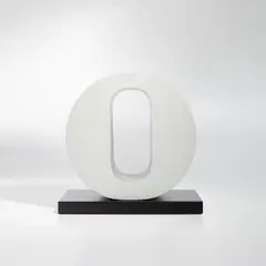 Number 0 by Robert Indiana, 1980–1997, grey polychrome aluminum, sold May 2024