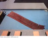 Lawrence Weiner, Stretched As Tightly As Is Possible (Satin) & (Petroleum Jelly)