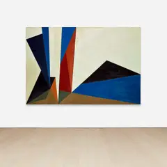 Magical Space Forms by Lorser Feitelson, 1951, oil on canvas, sold May 2024