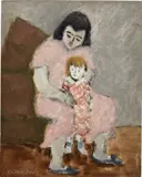 Milton Avery, Young Mother and Child, 1935, oil on canvas board
