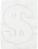 Andy Warhol, Dollar Sign, 1981, graphite on HMP paper