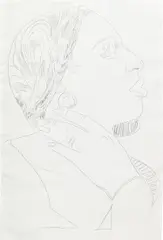 Ladies and Gentlemen by Andy Warhol, graphite on HMP paper, sold May 2024
