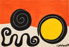 Untitled by Alexander Calder, 1969, gouache and ink on paper, sold May 2024