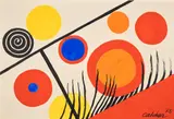 Alexander Calder, Grass, 1973, gouache and ink on paper