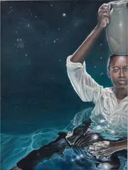Calida Rawles, Pillar, 2018, acrylic on canvas