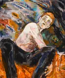 Hernan Bas, Things Fly About, 2006, oil and mixed media on panel